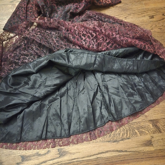 1950s Vintage Lace Party Prom Dress Holiday Christmas - Picture 7 of 8